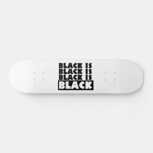 Svart är svart mini skateboard bräda 18,7 cm