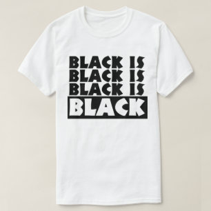 Svart är svart t-shirt
