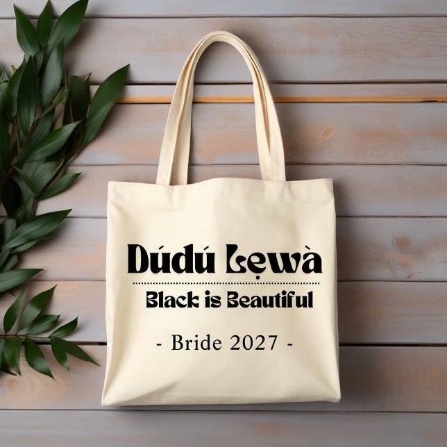 Svart Är Vacker Tote Bag — Present till Henne Tygkasse (Skapare uppladdad)