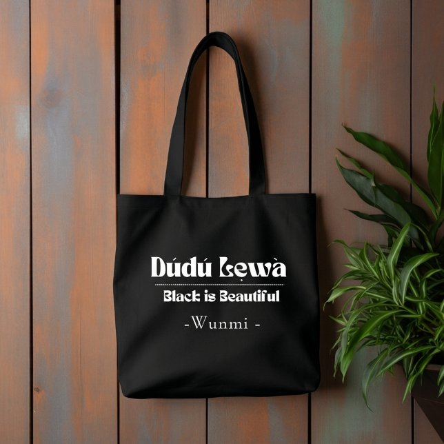 Svart Är Vacker Toteväska — Present till henne Tygkasse (Skapare uppladdad)