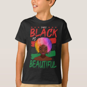 Svart är vackert afroamerikansk svart historia t shirt