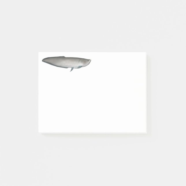 Svart Arawana Post-it Block (Framsida)