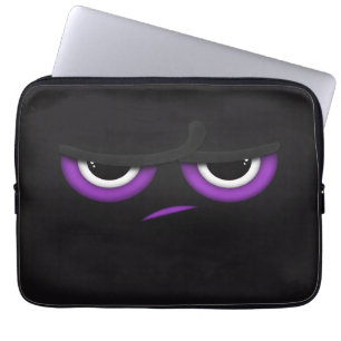 Svart arg Ninja Laptop Fodral