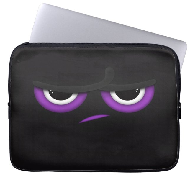 Svart arg Ninja Laptop Fodral (Framsidan)