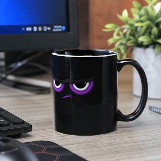 Svart arg Ninja Mugg