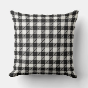 svart Argyle Pillow Kudde