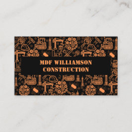 svart arkitektonisk blåkopia Ingenjör Mönster Visitkort