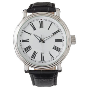 Svart armbandsur för romare