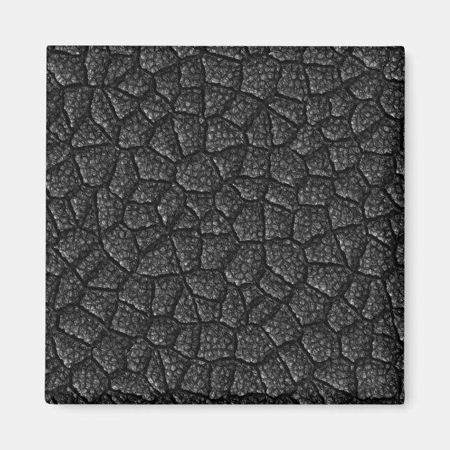 Svart asfaltdesign magnet (Framsidan)