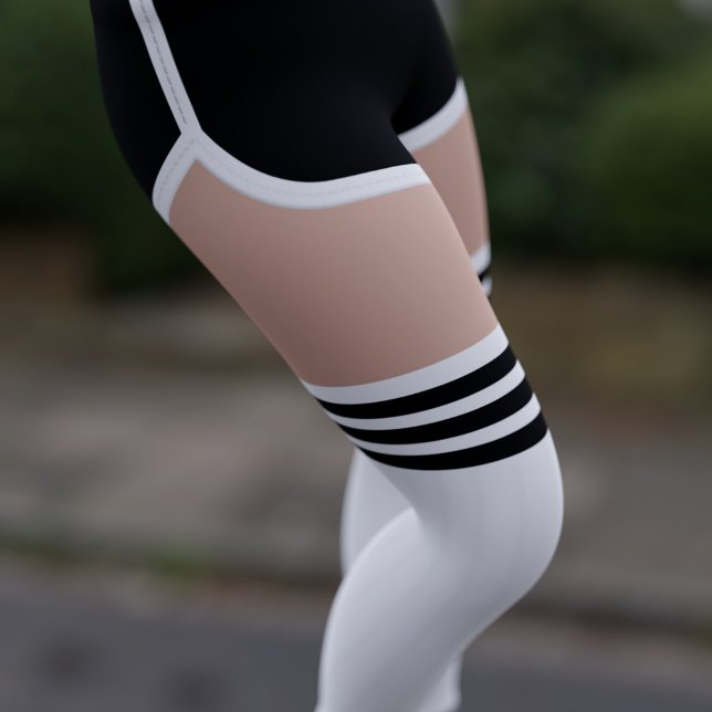 Svart återloppsrör av Kort OTK-slang Leggings (Skapare uppladdad)