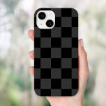 Svart återtagskontroll<br><div class="desc">Trendig boho-schackbrädet för utskrift av telefonfodral i mörk charkol grått och svart färg. Använda designen verktyg om du vill lägga till ditt eget monogram, namn eller annan text, eller ändra färgen i bakgrunden om du vill skapa ett unikt hölje för en typ av enhet.</div>