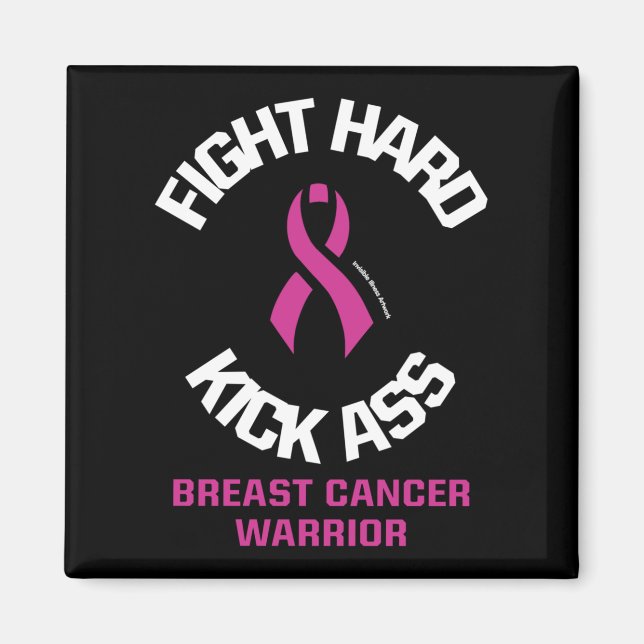 Svårt att kämpa... bröstcancer magnet (Framsidan)