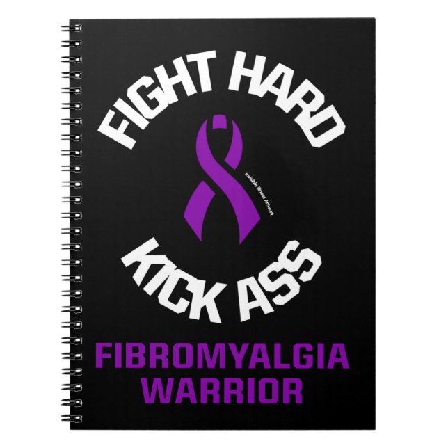 Svårt att kämpa...Fibro Anteckningsbok (Framsidan)