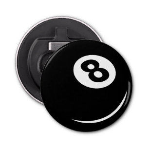 Svart, åtta boll flaska-öppnare, kylskåp flasköppnare