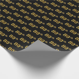 Svart åttionde) händelse för Fauxguld 80th ( Presentpapper
