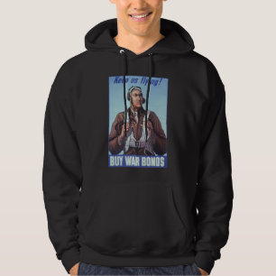 Svart Aviators: U.S. WW2 Militär Fighting Service Hoodie