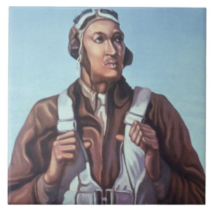Svart Aviators: U.S. WW2 Militär Fighting Service Kakelplatta
