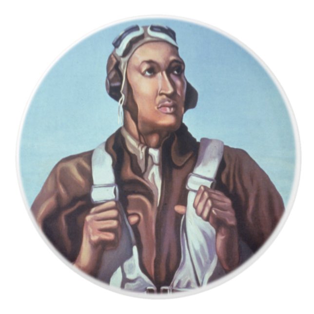 Svart Aviators: U.S. WW2 Militär Fighting Service Knopp (Framsidan)