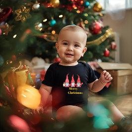 Svart baby bodysuit t shirt