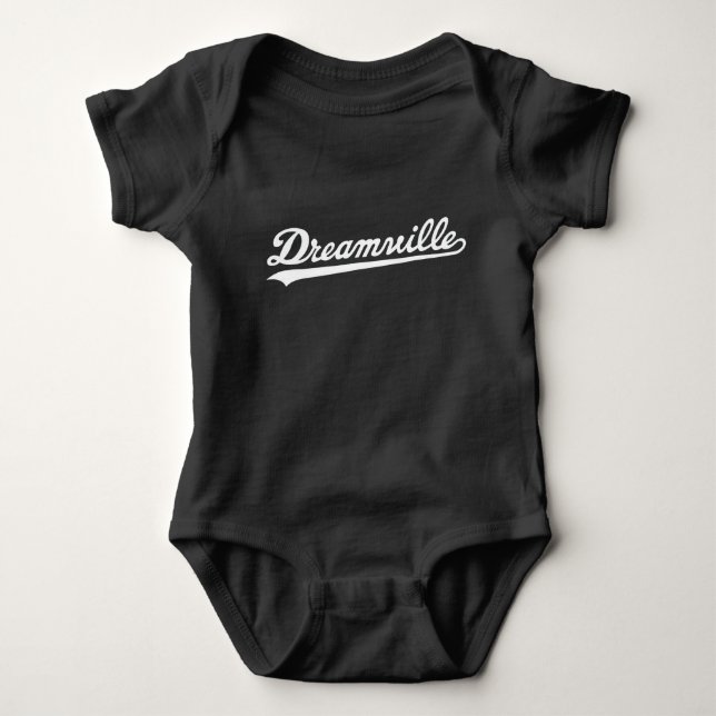 Svart baby Onsie Tee Shirt (Framsida)