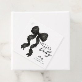 Svart babystövel, coquette Ribbon Gåvor Etiketter
