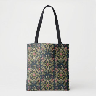 svart bakgrund folk country art tygkasse