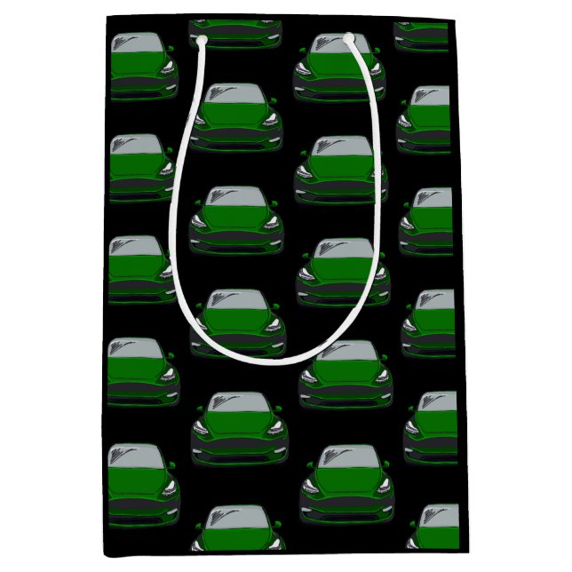 Svart bakgrund för Fordon--solskenan i grönt (Framsidan)