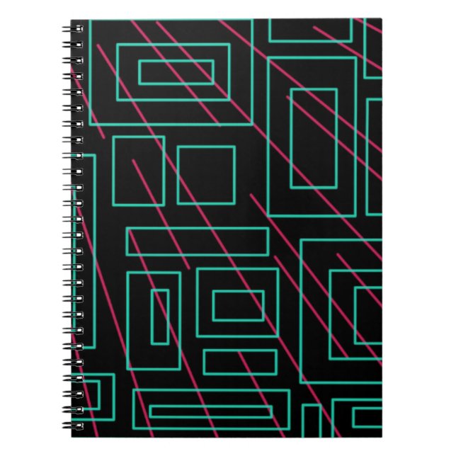 svart bakgrundsdesign anteckningsbok (Framsidan)