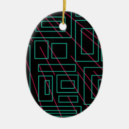 svart bakgrundsdesign julgransprydnad keramik