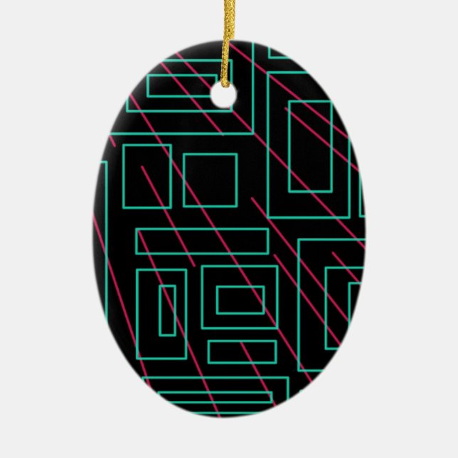 svart bakgrundsdesign julgransprydnad keramik (Framsidan)