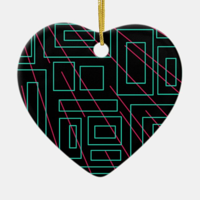 svart bakgrundsdesign julgransprydnad keramik (Framsidan)