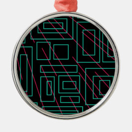 svart bakgrundsdesign julgransprydnad metall