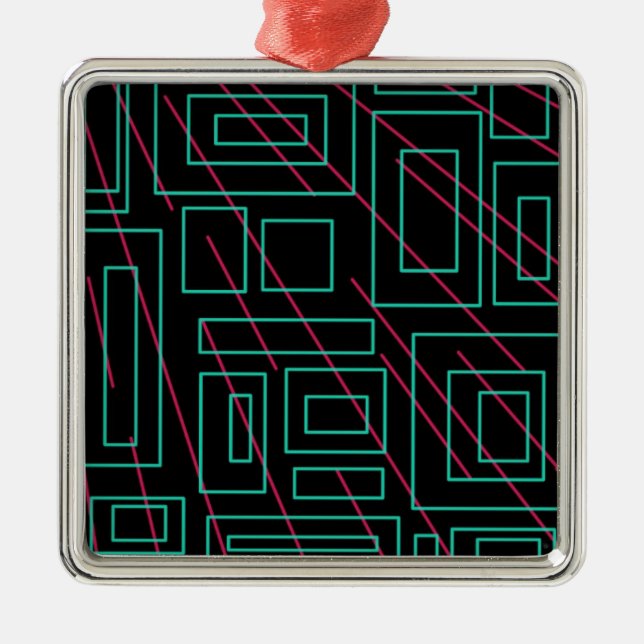 svart bakgrundsdesign julgransprydnad metall (Framsidan)