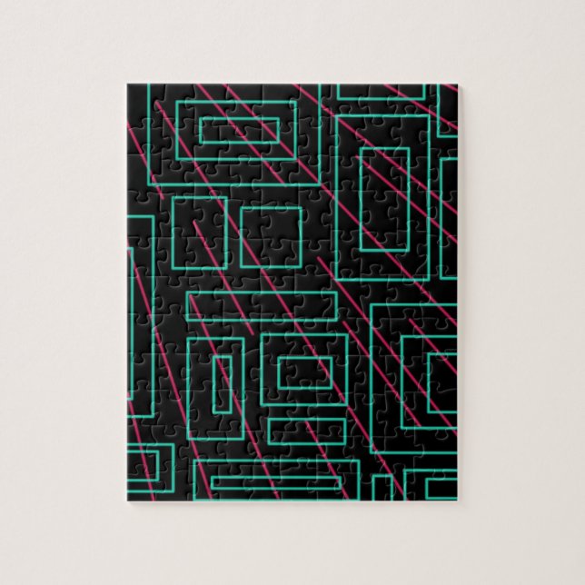 svart bakgrundsdesign pussel (Vertikal)