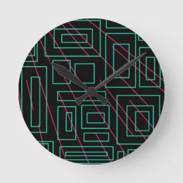 svart bakgrundsdesign rund klocka