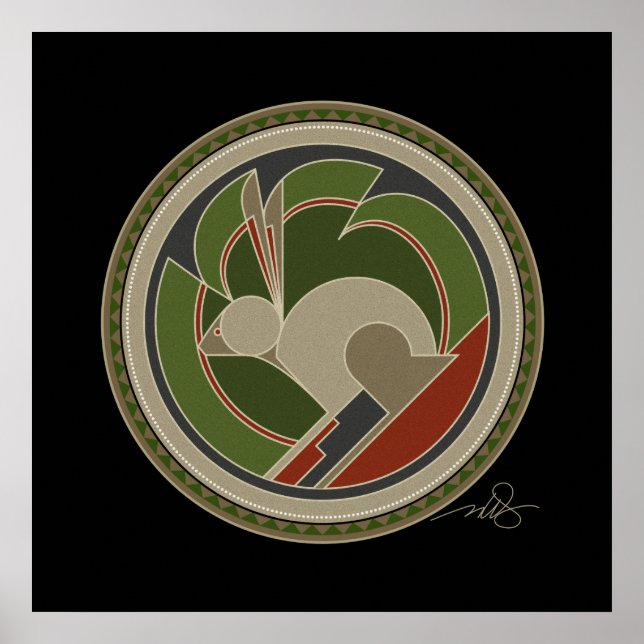 Svart baksida av kanin poster (Framsidan)