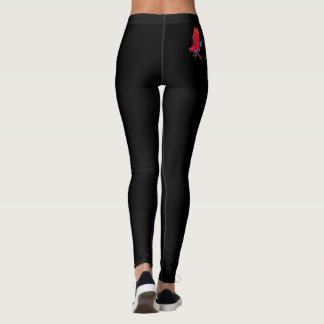 Svart baljväxter med morötter leggings