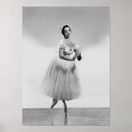 Svart ballerina poster