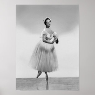 Svart ballerina poster