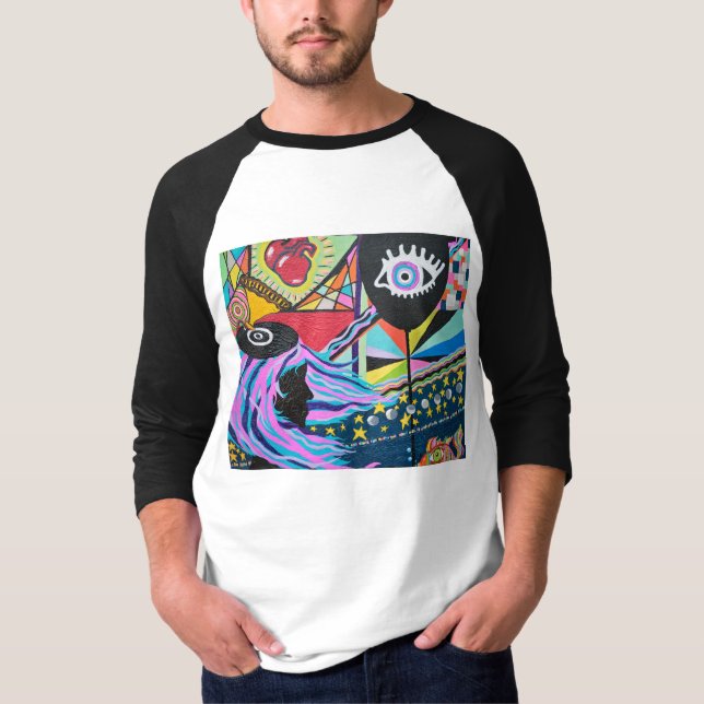 Svart ballong t shirt (Framsida)