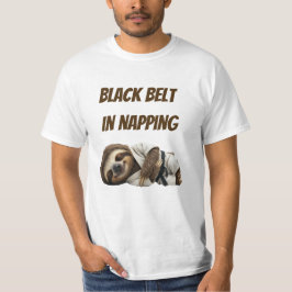 Svart Bälte I Tupplande Sengångare T Shirt