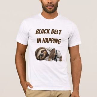 Svart Bälte I Tupplande Sengångare T Shirt