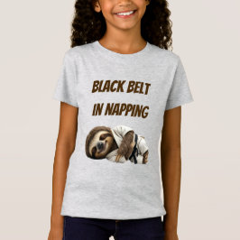 Svart Bälte I Tupplande Sengångare T Shirt