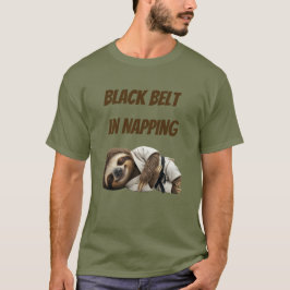 Svart Bälte I Tupplande Sengångare T Shirt