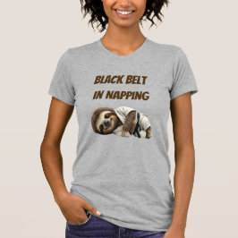 Svart Bälte I Tupplande Sengångare T Shirt