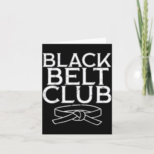 Svart Bälte Klubb Cool Karate Taekwondo Kung Fu Ji Kort