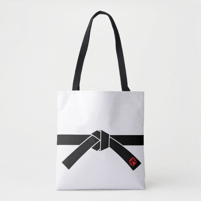 Svart Bälte, martialkonst, 黒 帯, 武 道 Tygkasse (Framsida)