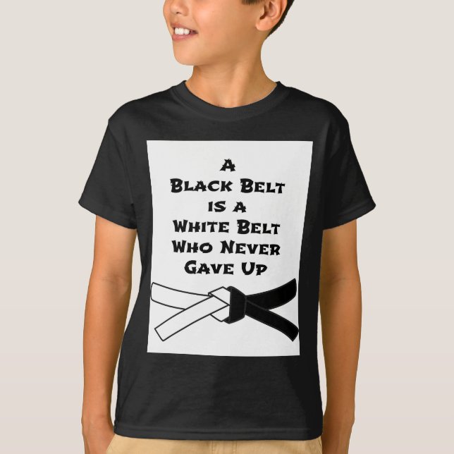 Svart bälte t-shirt (Framsida)