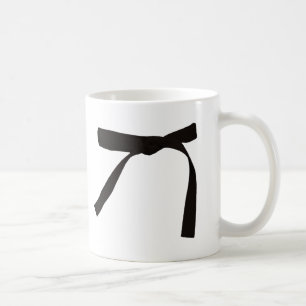 Svart bältemugg kaffemugg