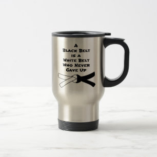 Svart bältetravel mug resemugg